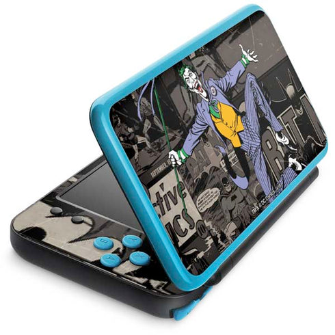 DC Comics The Joker Vintage Action pose pattern Nintendo 2DS XL (2017) Skin
